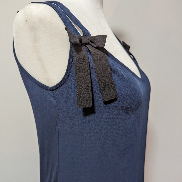 NAF NAF Flowy Double Strap Bow Sleeveless Top - Picture 9 of 12